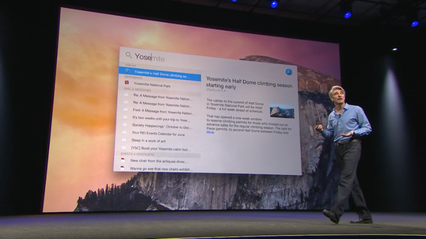 OS X Yosemite - Spotlight